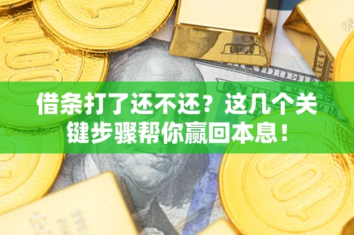 济南借条打了还不还？这几个关键步骤帮你赢回本息！