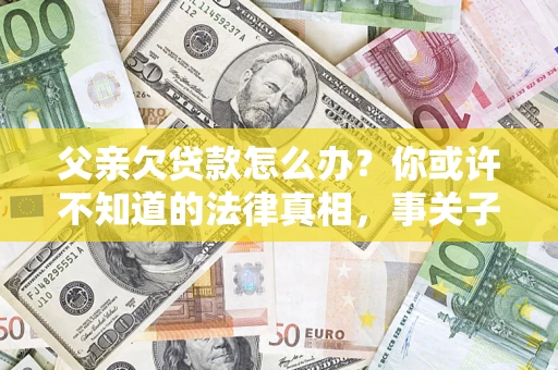 济南父亲欠贷款怎么办？你或许不知道的法律真相，事关子女未来