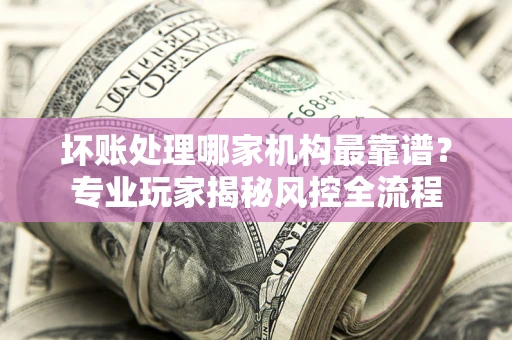 济南坏账处理哪家机构最靠谱？专业玩家揭秘风控全流程