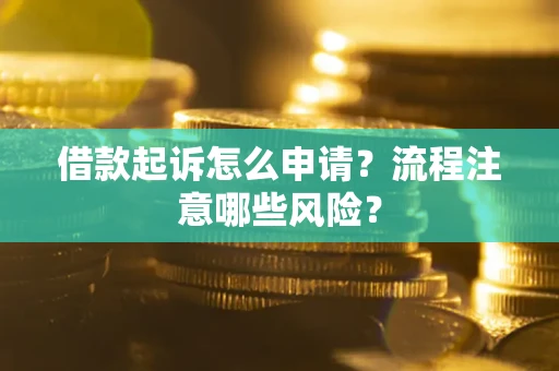 济南借款起诉怎么申请？流程注意哪些风险？