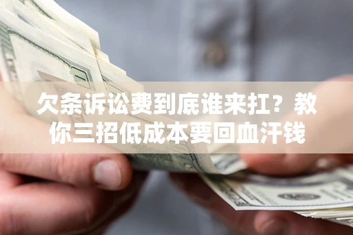 济南欠条诉讼费到底谁来扛？教你三招低成本要回血汗钱